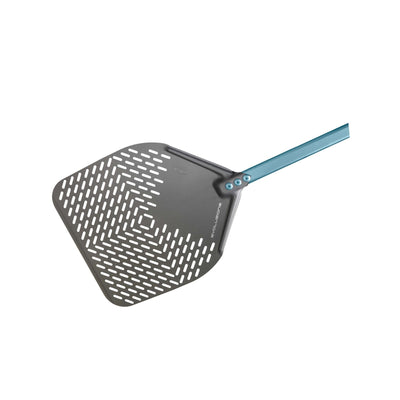 Pala Pizza Alluminio Anodizzato Rettangolare Forata 33 cm Manico 150 cm
