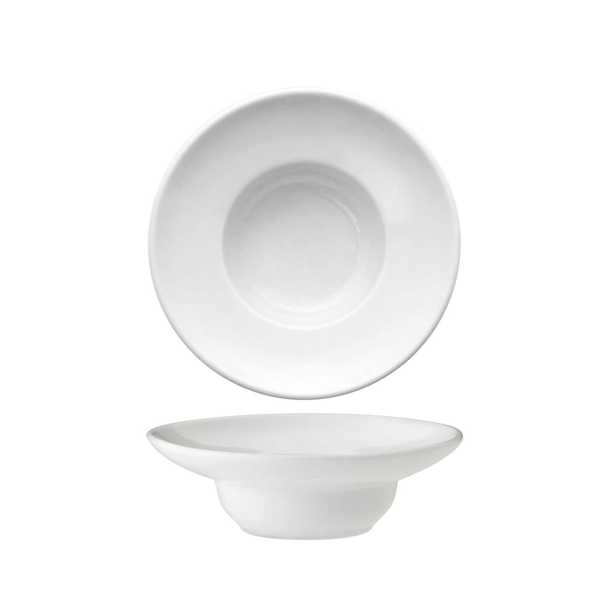 Mini Pasta Bowl Tondo in Porcellana Bianca Lucida Ø 13,9 cm H 4 cm 4 Pezzi