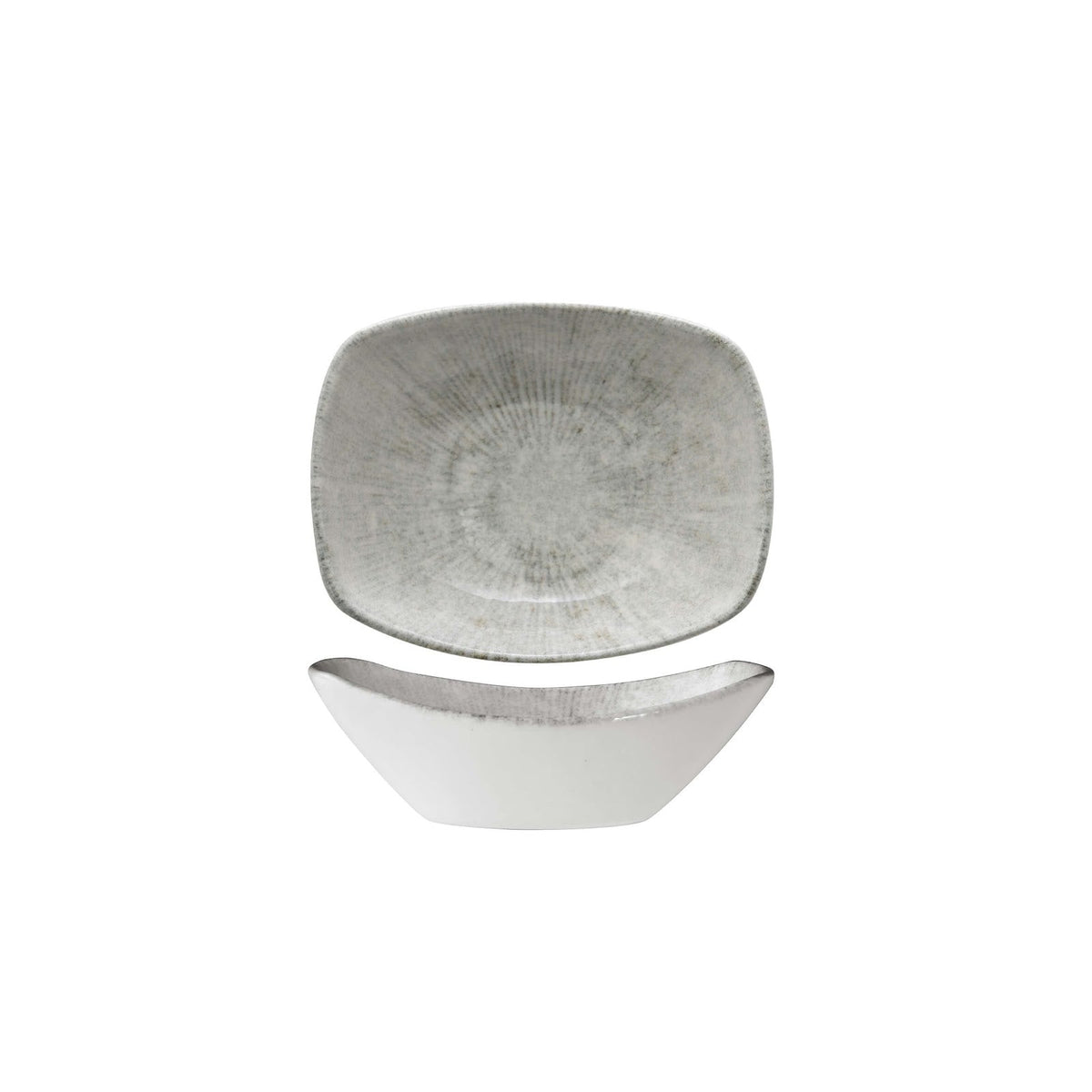 Gural Arnim Coppetta Rettangolare New Bone China 10x7,5 cm 12 Pezzi