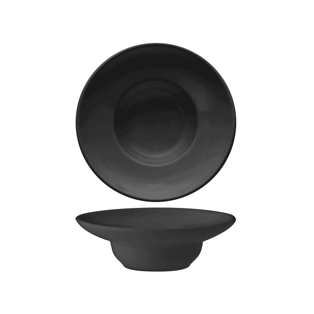 Mini Pasta Bowl Tondo New Bone China Nero Lucido 13,9 cm H 4 4 Pezzi