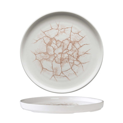 Churchill Studio Prints Kintsugi Corallo Piatto Piano Impilabile 26 cm 6 Pezzi