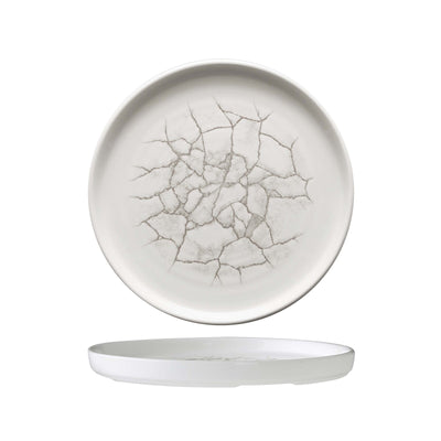 Churchill Studio Prints Kintsugi Grigio Agata Piatto Piano Impilabile 21 cm 6 Pezzi