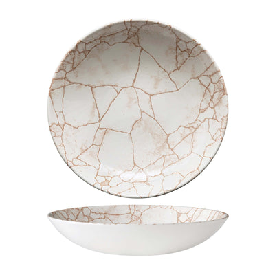 Churchill Studio Prints Kintsugi Corallo Piatto Fondo 24,8 cm 12 Pezzi