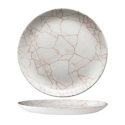 Churchill Studio Prints Kintsugi Corallo Piatto Piano 28,8 cm 12 Pezzi