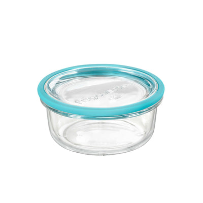 Bormioli Rocco Frigoverre Future Contenitore Tondo in Vetro Ø 14 cm H 6,5 12 Pezzi