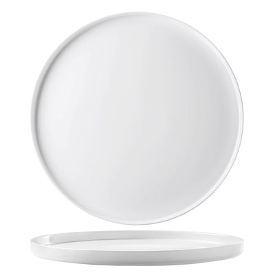 Grangusto Piatto Piano Impilabile in Vetro Bianco Ø 32 cm 12 Pezzi