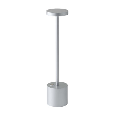 Polly Lampada LED da Tavolo Touch Ricaricabile Argento Luce Regolabile Ø 8 cm H 35