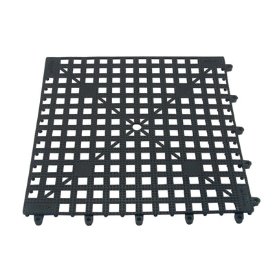 Tappetino Scolabicchieri ad Incastro Nero 33x33 cm