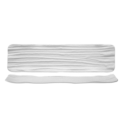 Bambù Vassoio Rettangolare 42x11 cm 2 Pezzi