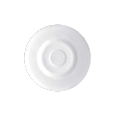 Careware Piattino per Tazza Tè in Vetro Bianco 16 cm 6 Pezzi