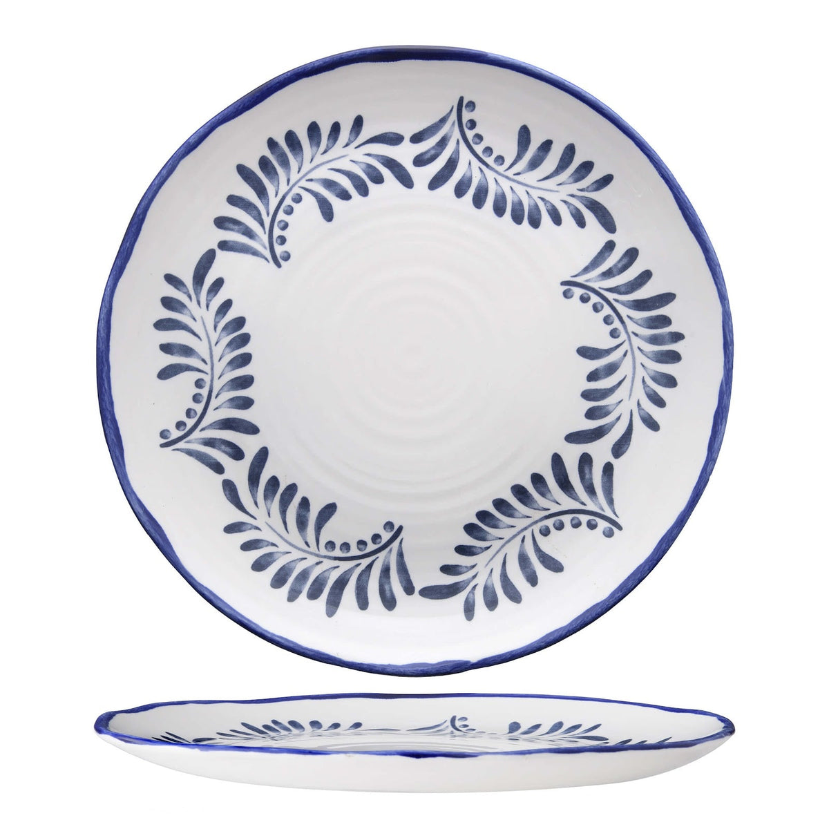 Dudson Harvest Mediterranean Piatto Piano in Ceramica Decorata a Mano 29 cm 12 Pezzi