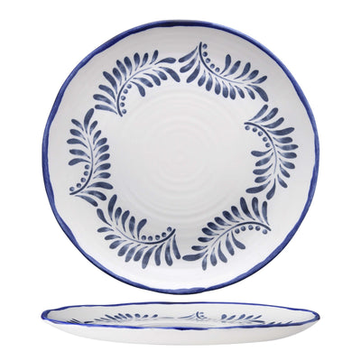 Dudson Harvest Mediterranean Piatto Piano in Ceramica Decorata a Mano 29 cm 12 Pezzi