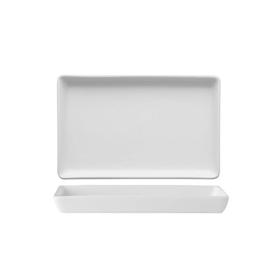 Martello Vassoio Rettangolare in Porcellana Bianca 18x12,5 cm 6 Pezzi