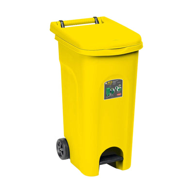 Bidone Urban Eco System Giallo 80 L 51,5x40 cm H 79,5 cm