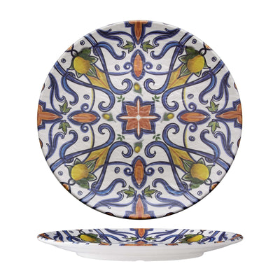 Vassoio Tondo in Melamina Decoro Genova Ø 45 cm H 4,3 cm