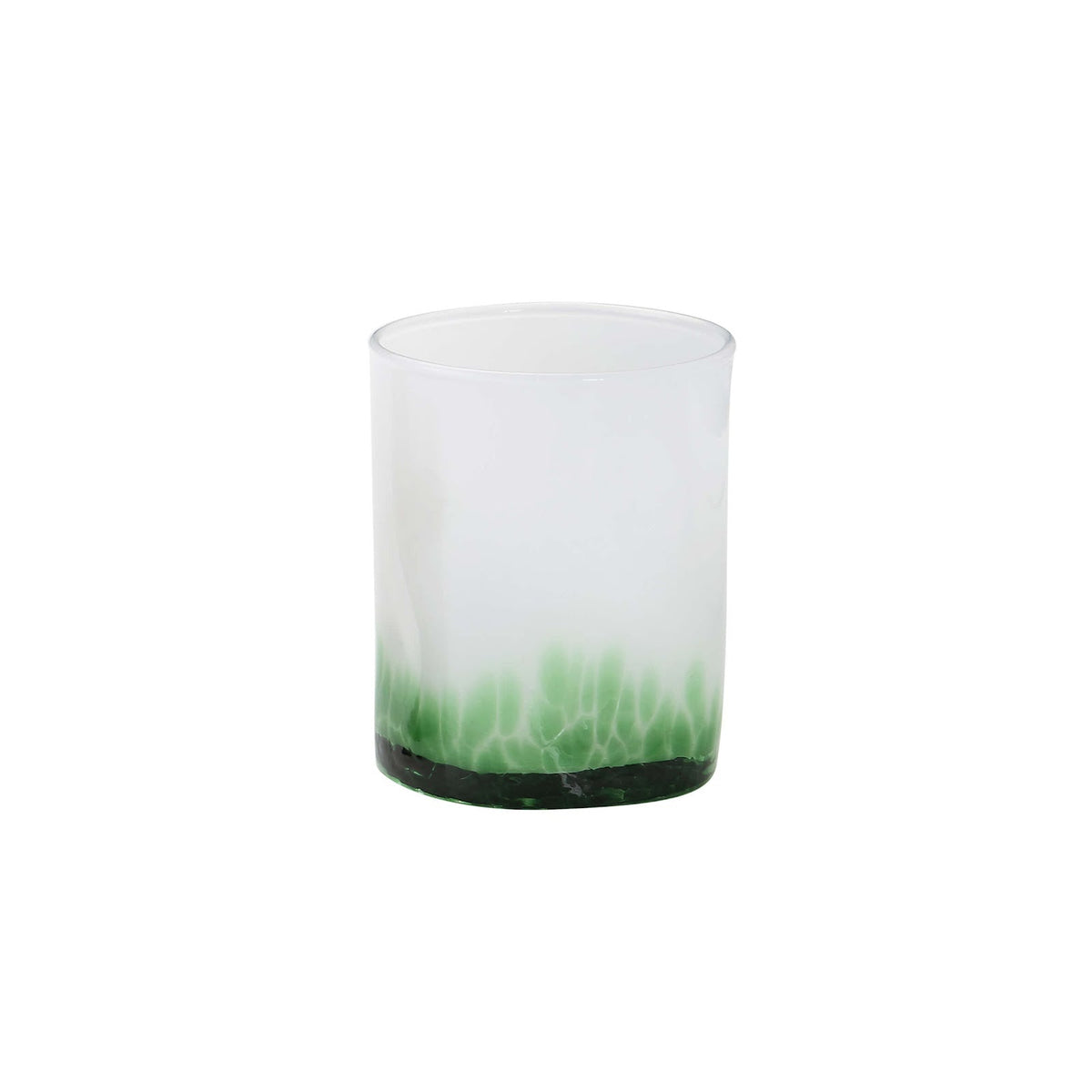 Venice Bicchiere Acqua Opale Verde in Vetro Soffiato a Bocca 28 cl Confezione 6 Pezzi