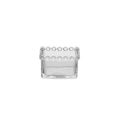 Marble Coppetta Quadrata Finger Food in Vetro 7x7 cm H 4 cm 6 Pezzi