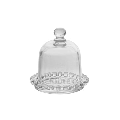 Marble Piattino Finger Food con Campana in Vetro Ø 9,5 cm H 10 cm 6 Pezzi