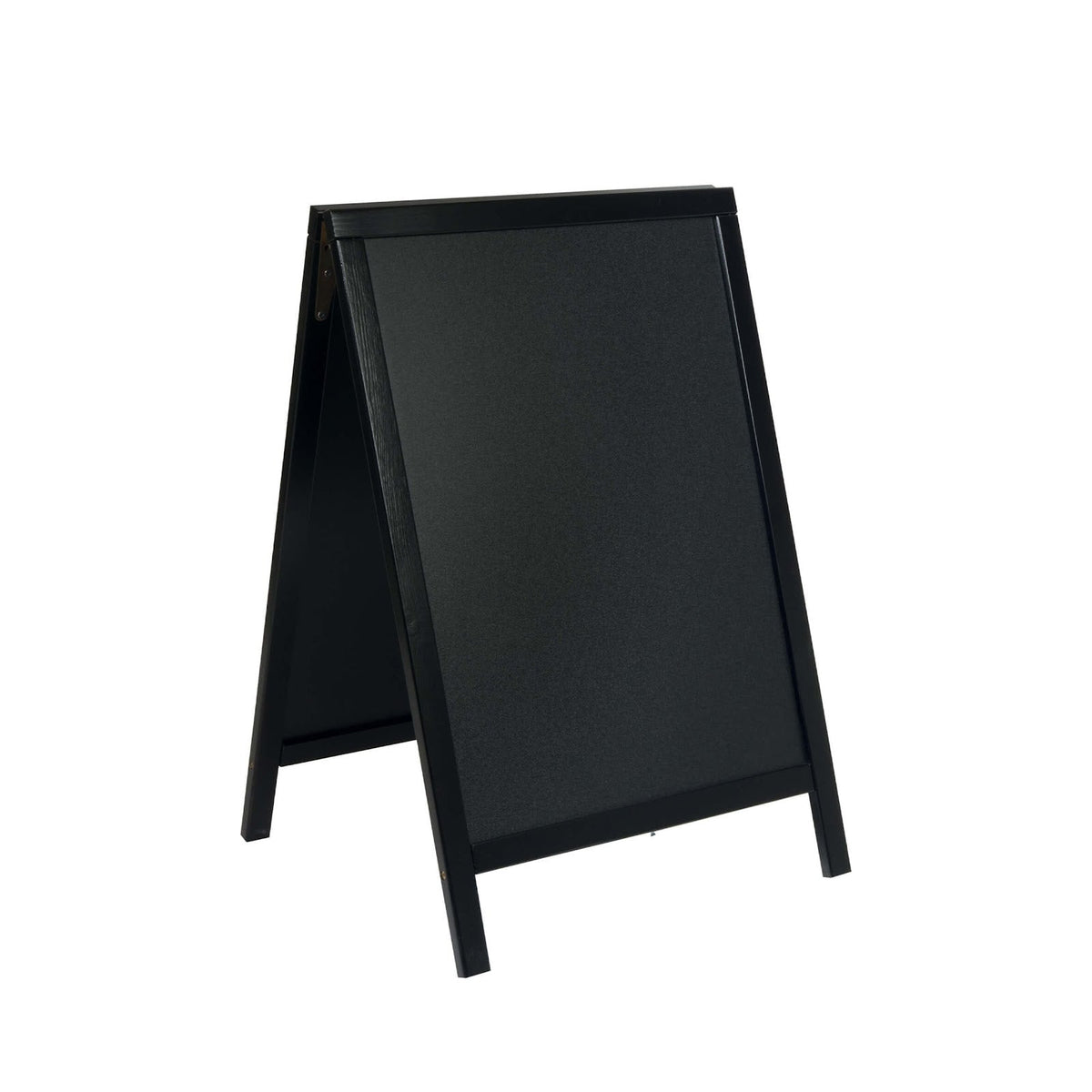 Lavagna a Cavalletto Bifacciale Nera in Legno di Pino 54,5x44 cm H 85