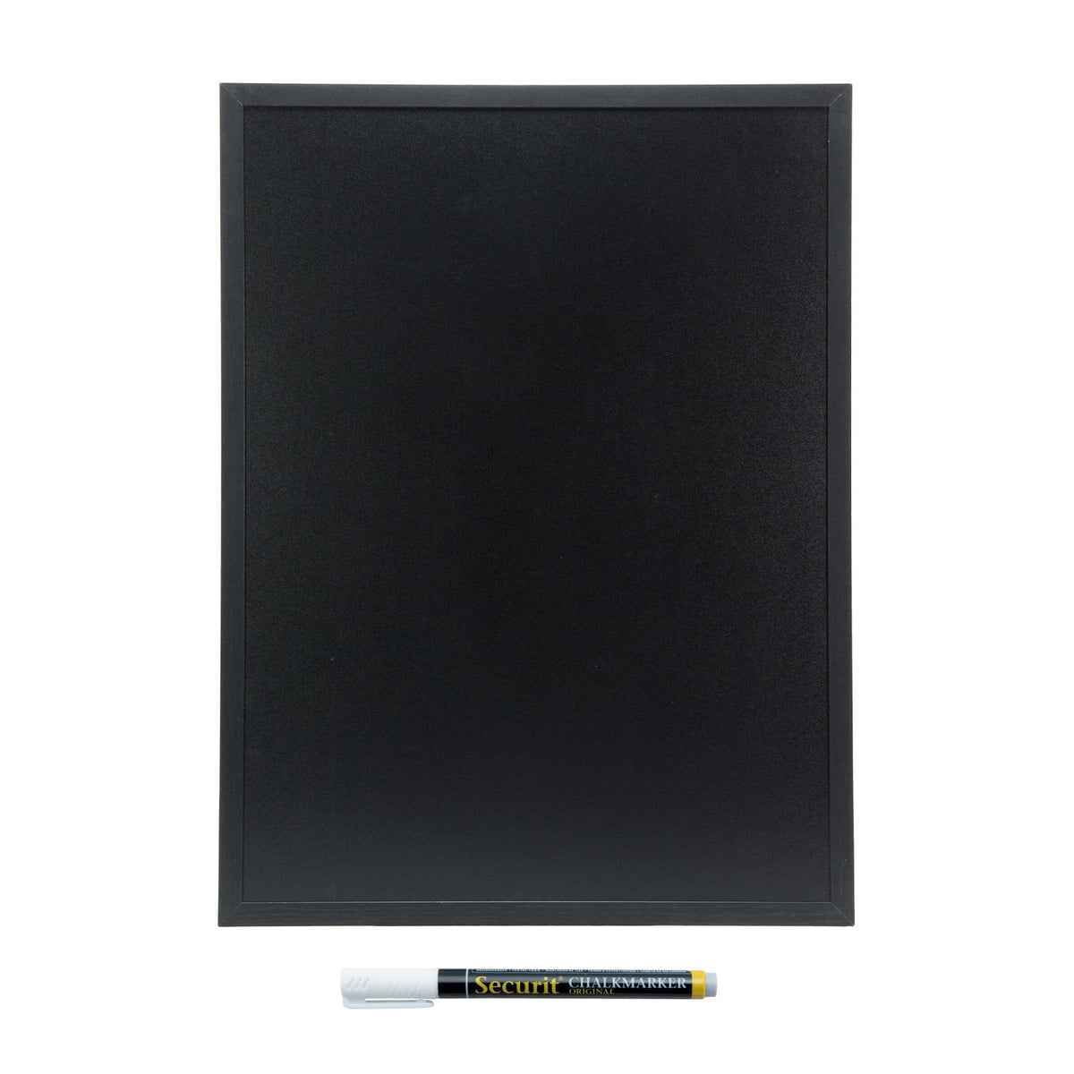 Lavagna da Muro con Cornice in Legno Nera 80x60 cm con Pennarello a Gesso Liquido