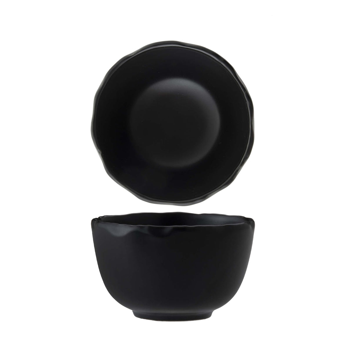 Fuji Nero Coppetta New Bone China Ø9,8 cm H6 12 Pezzi