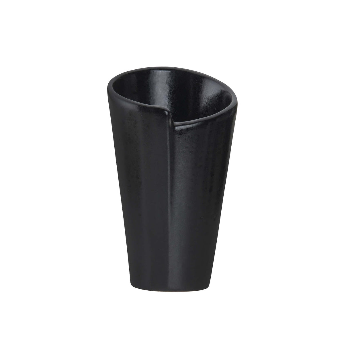 Streat Cono Fritti Stoneware Nero 10 cm H 15 Confezione 2 Pezzi