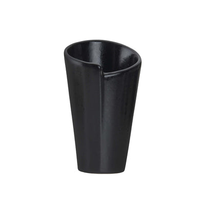 Streat Cono Fritti Stoneware Nero 10 cm H 15 Confezione 2 Pezzi