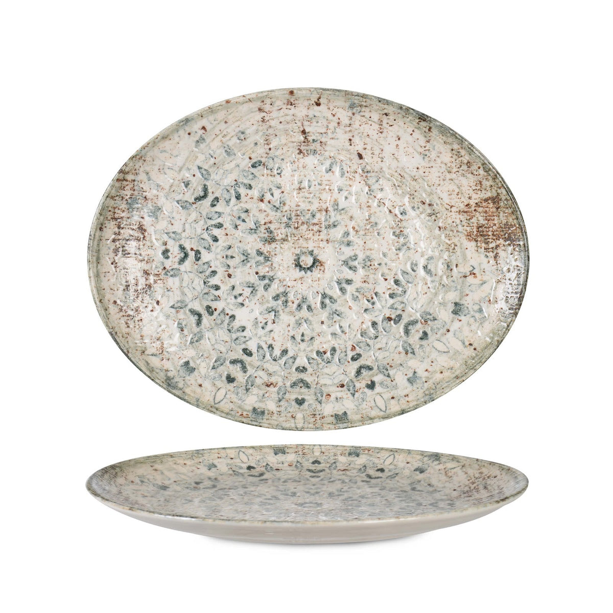 Fade Vassoio Ovale Premium Fine China 30,6x24 cm 6 Pezzi