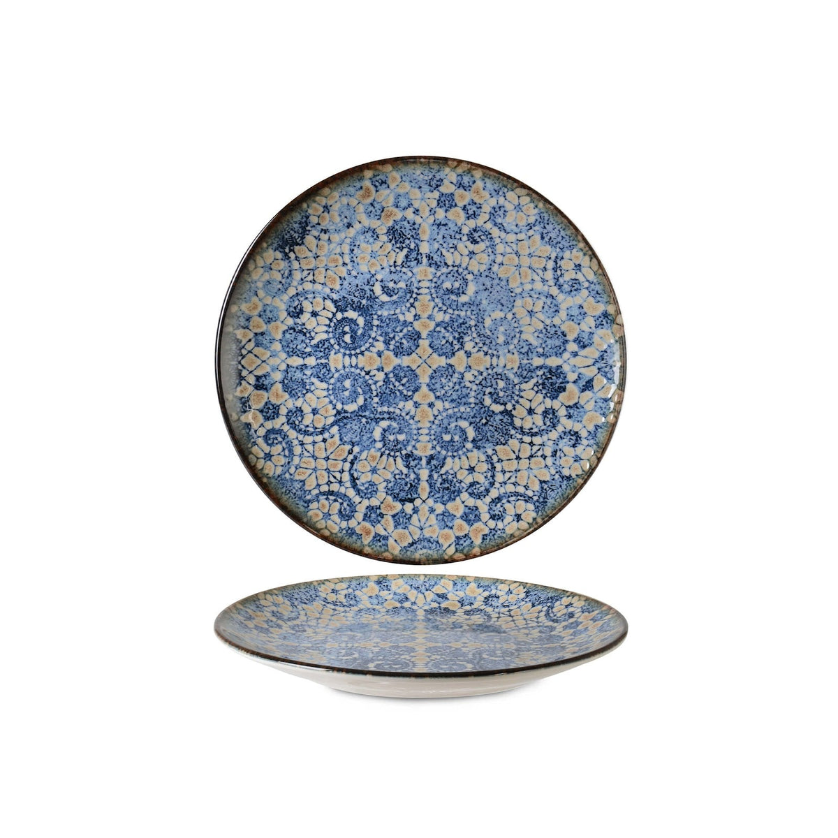 Bluet Piatto Pane in Porcellana Fine China 17 cm 12 Pezzi