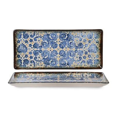 Bluet Vassoio Rettangolare in Porcellana Fine China 33,5x15 cm 12 Pezzi