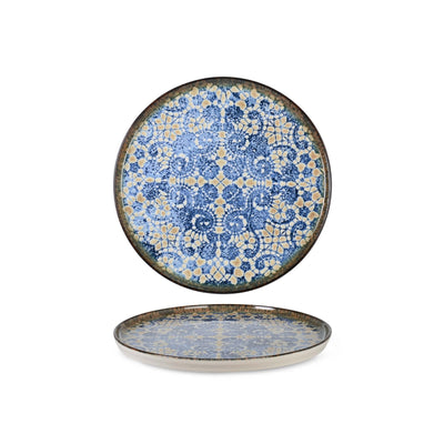 Bluet Piatto Piano Impilabile in Fine China 17 cm 6 Pezzi