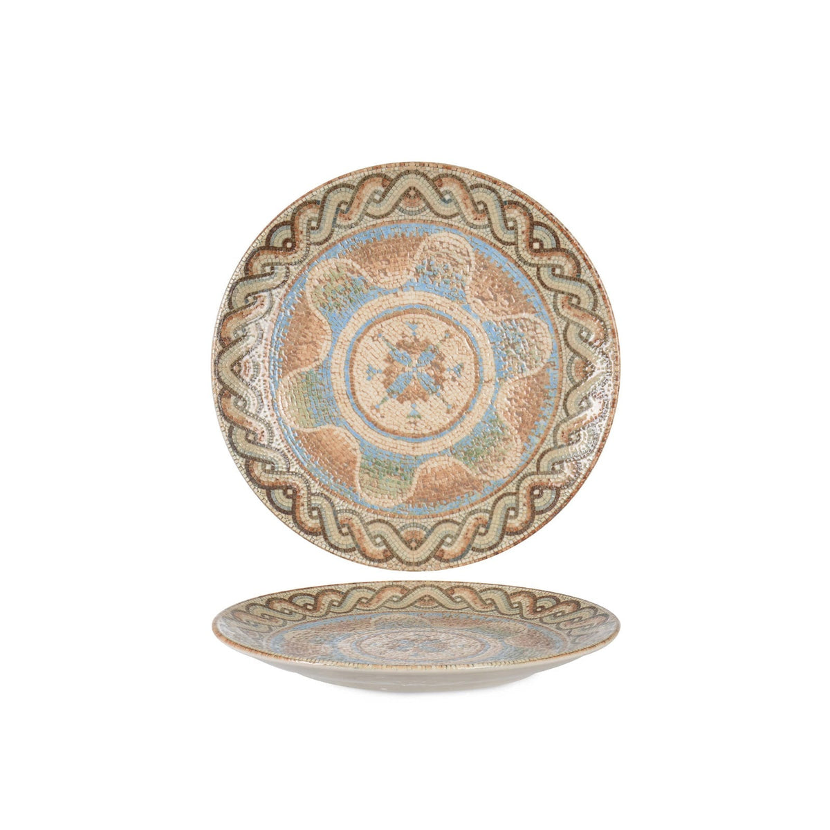 Celest Piatto Pane in Fine China 17 cm 12 Pezzi