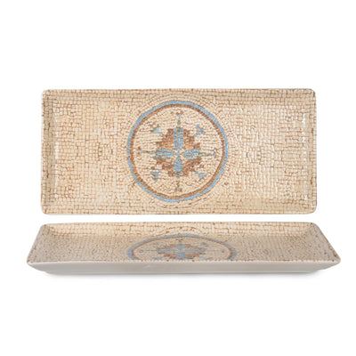 Celest Vassoio Rettangolare in Fine China 33,5x15 cm 12 Pezzi