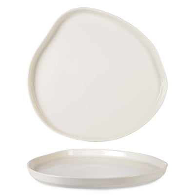 Cream Vogue Piatto Piano Impilabile in Fine China Ø 30 cm H 2,4 cm 12 Pezzi