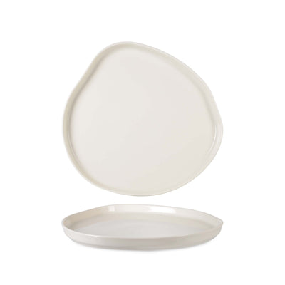 Cream Vogue Piatto Piano Impilabile in Fine China Ø 20 cm H 2,4 cm 12 Pezzi