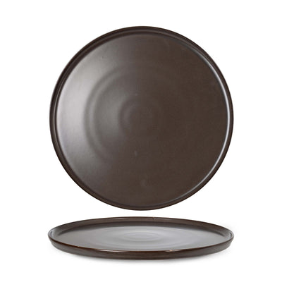 Reactive Brown Piatto Piano Impilabile Ø 26 cm H 1,7 cm 6 Pezzi