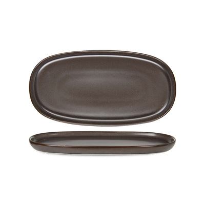 Reactive Brown Vassoio Ovale 30x15 cm 6 Pezzi
