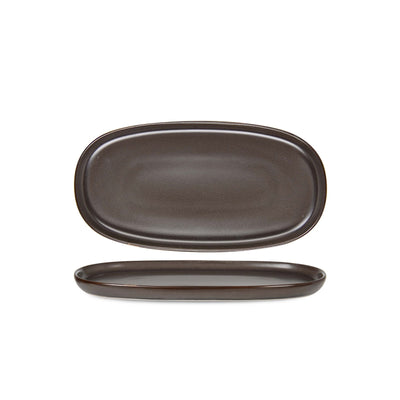 Reactive Brown Vassoio Ovale 25x13 cm 6 Pezzi