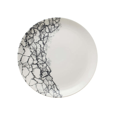 Churchill Studio Prints Kintsugi Accents Quartz Black Piatto Piano Ø 28,8 cm 12 Pezzi