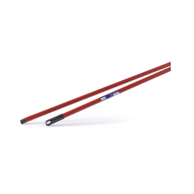 Manico in Metallo Rosso 130 cm per Scope e Spazzoloni