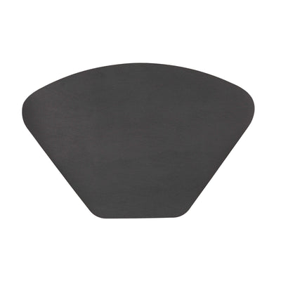 Togo Tovaglietta Trapezoidale Ecopelle Nera 48x32 cm 12 Pezzi