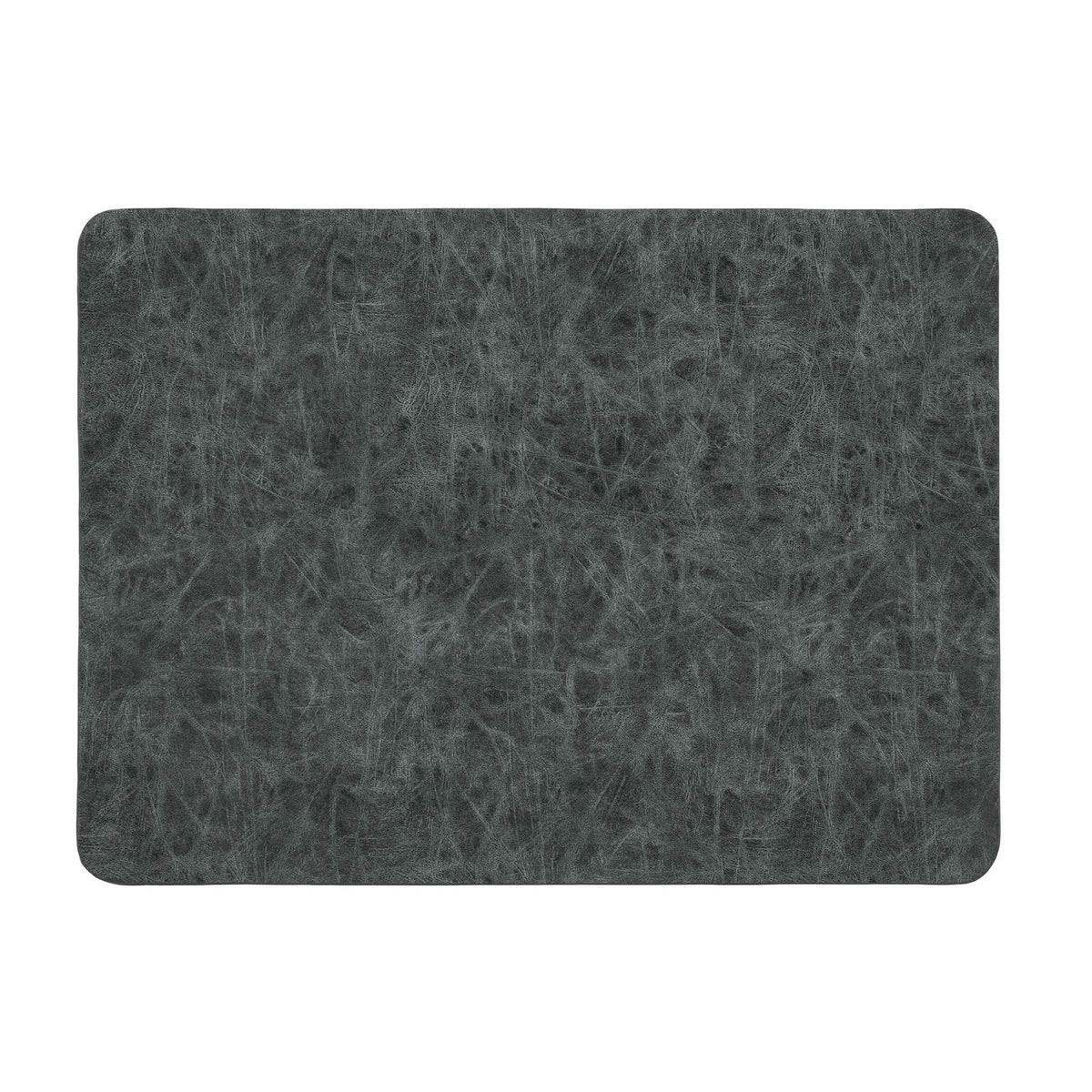 Truman Tovaglietta Rettangolare Ecopelle Nera 45x33 cm 6 Pezzi