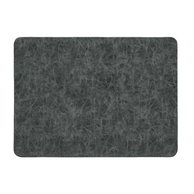 Truman Tovaglietta Rettangolare Ecopelle Nera 45x33 cm 6 Pezzi