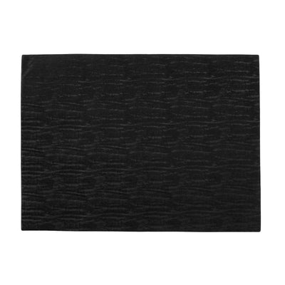Treasure Tovaglietta Rettangolare in PVC Nera 45x33 cm 12 Pezzi