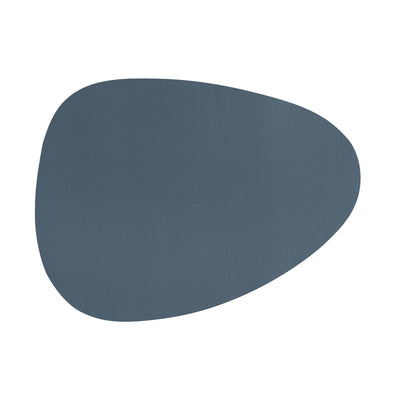 Togo Tovaglietta Triangolare Pelle Sintetica Blu 43x32 cm 12 Pezzi