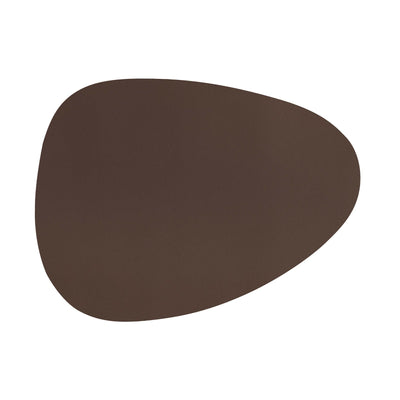 Togo Tovaglietta Triangolare Pelle Sintetica Marrone 43x32 cm 12 Pezzi