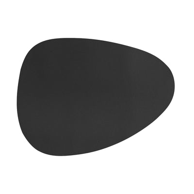 Togo Tovaglietta Triangolare Pelle Sintetica Nera 43x32 cm 12 Pezzi