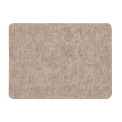 Truman Tovaglietta Rettangolare Ecopelle Tortora 45x33 cm 6 Pezzi
