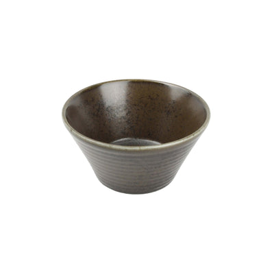 Line Black Coppetta Conica Porcellana Reactive Ø 13 cm H 6,5 4 Pezzi