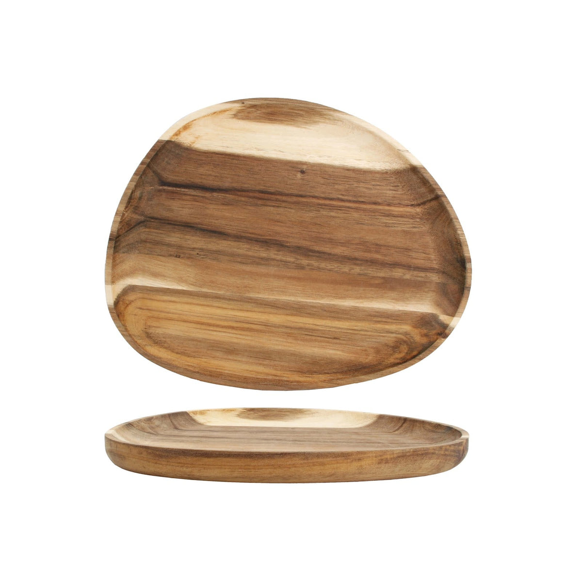 Piatto Triangolare in Legno di Acacia 26x20 cm
